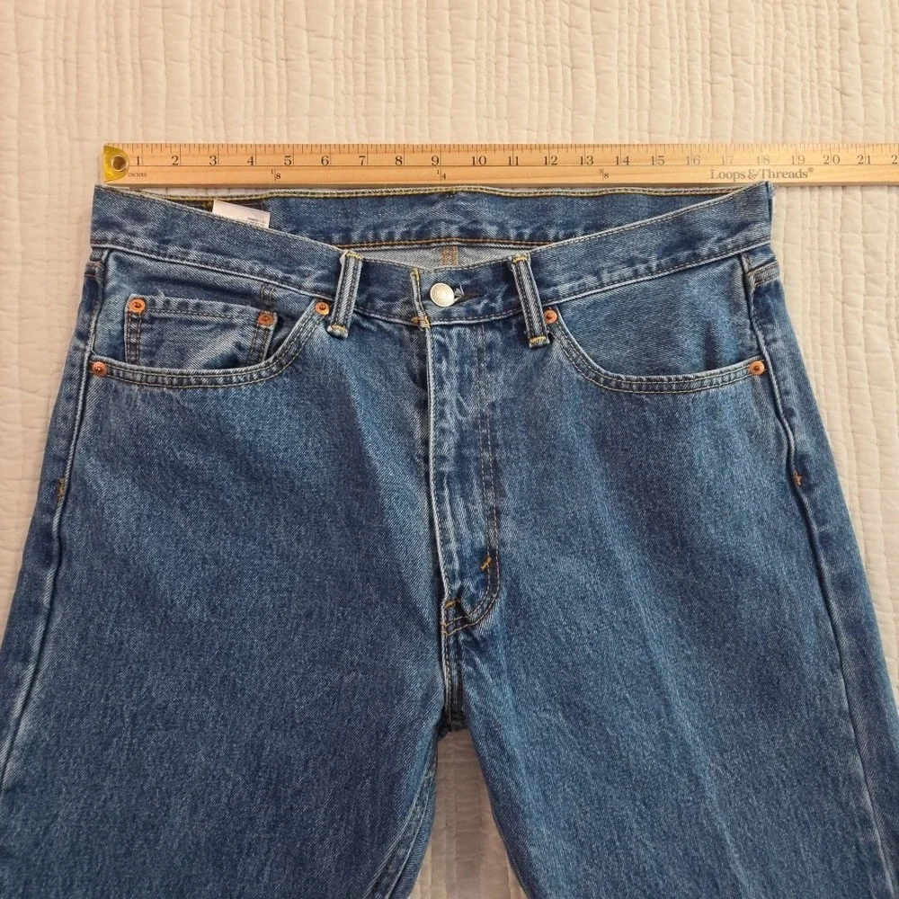 Levi's‎ 505 Jeans Men's 36x30 Med Wash 100% Cotton Straight Leg Classic Fit EUC